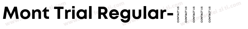 Mont Trial Regular字体转换